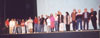 All of the guests lined up