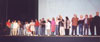 All of the guests lined up