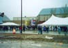 Rain, mud, and long lines