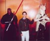 Don't worry Jar Jar. I'll protect you from Darth Maul